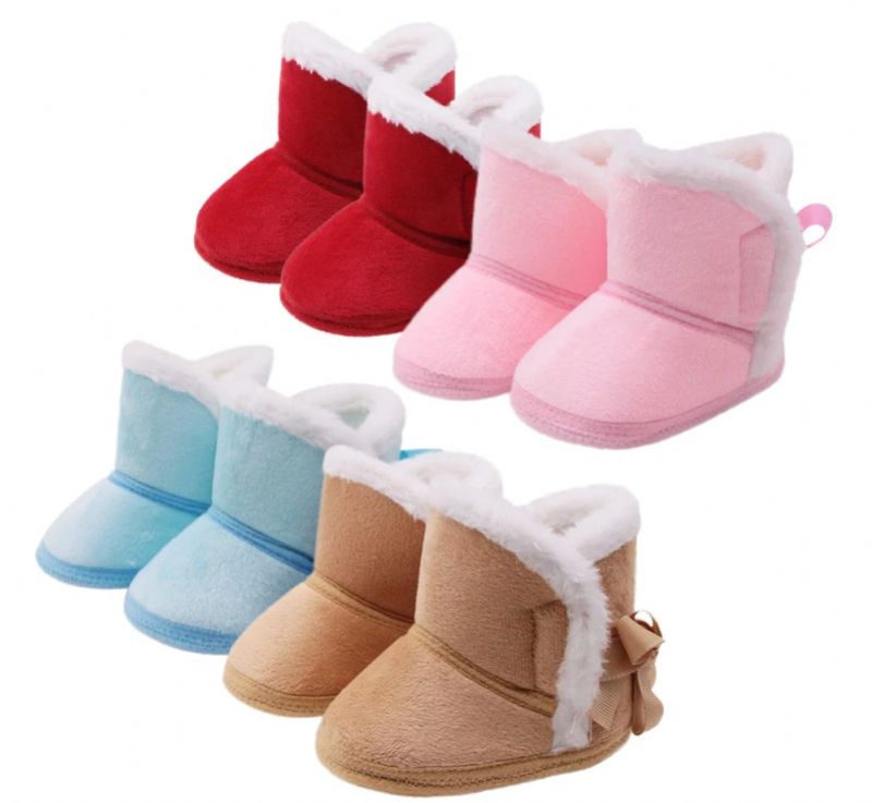 Tezza Baby Meisjes Warme Laarzen - Rood Bont