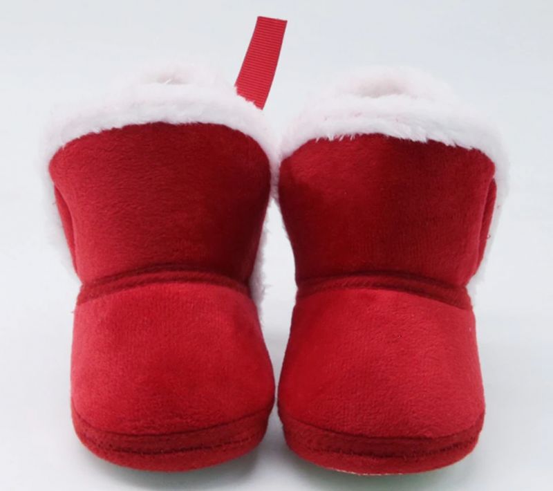 Tezza Baby Meisjes Warme Laarzen - Rood Bont