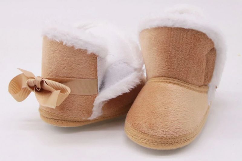 Tezza Baby Meisjes Warme Laarzen - Rood Bont