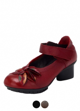 Thalia Dames Etnische Stijl Ronde Neus Pumps