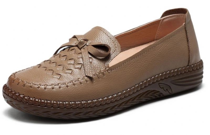 Thalia Dames Loafer Schoenen - Khaki