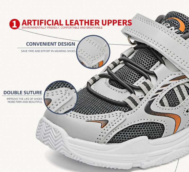 Theo Jongensmode Sneaker - Grijs
