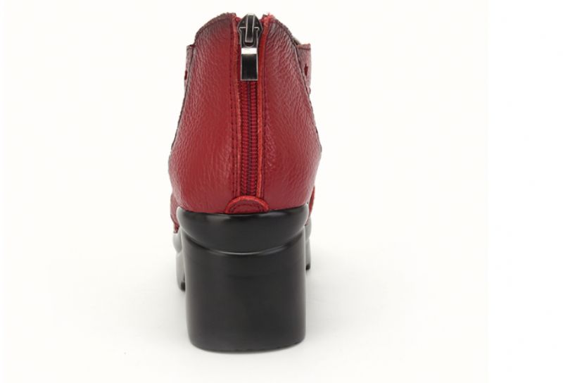 Theodora Dames Wedges - Rood