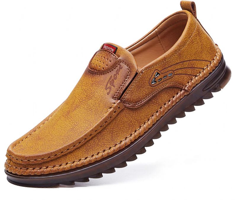 Timon Heren Loafers Casual Schoenen - Geel