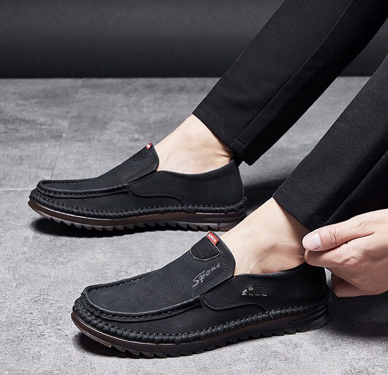 Timon Heren Loafers Casual Schoenen - Geel
