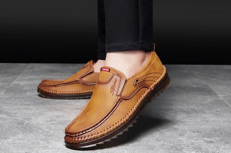 Timon Heren Loafers Casual Schoenen - Geel