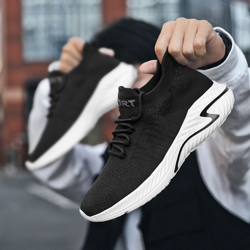 Timy Unisex Hardloopsneaker Voor Heren - Zwart Wit