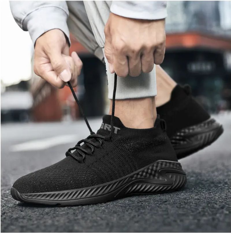 Timy Unisex Hardloopsneaker Voor Heren - Zwart Wit