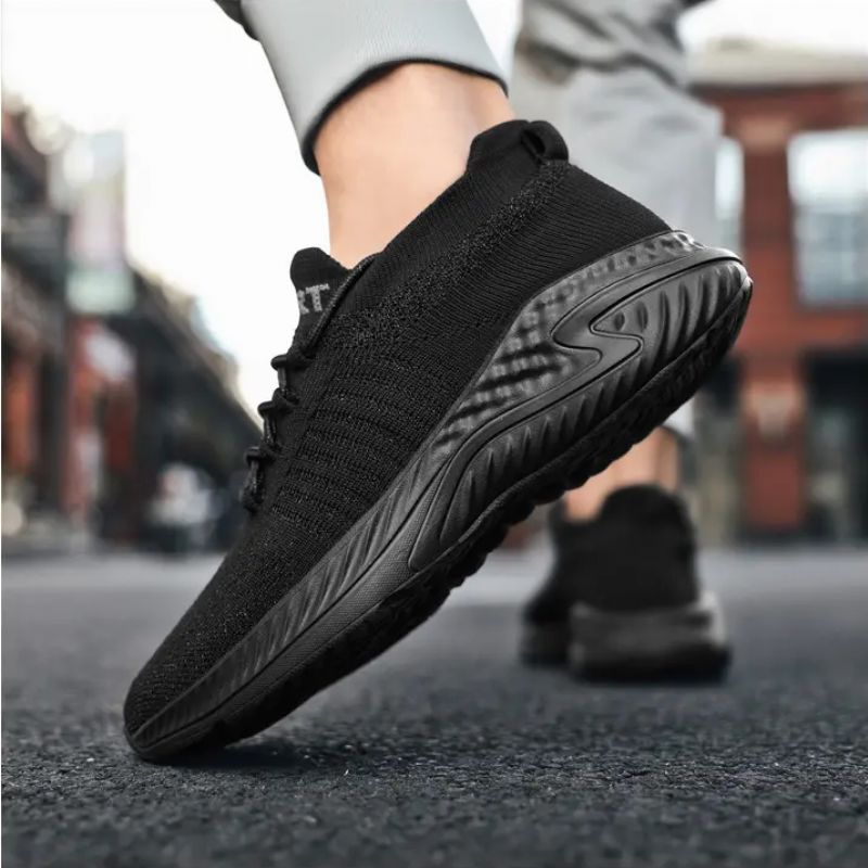 Timy Unisex Hardloopsneaker Voor Heren - Zwart Wit