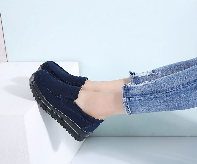 Tirsa Dames Platform Schoenen - Blauw