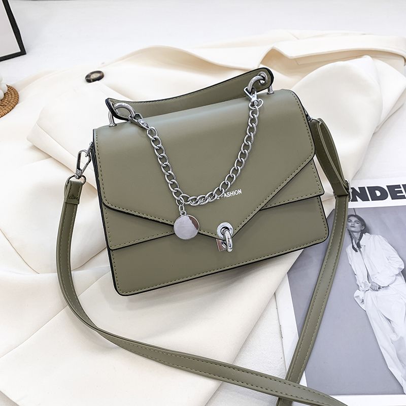 Tonino Dames Hoogwaardig Leer Met Ketting Korte Handtas - Zwart