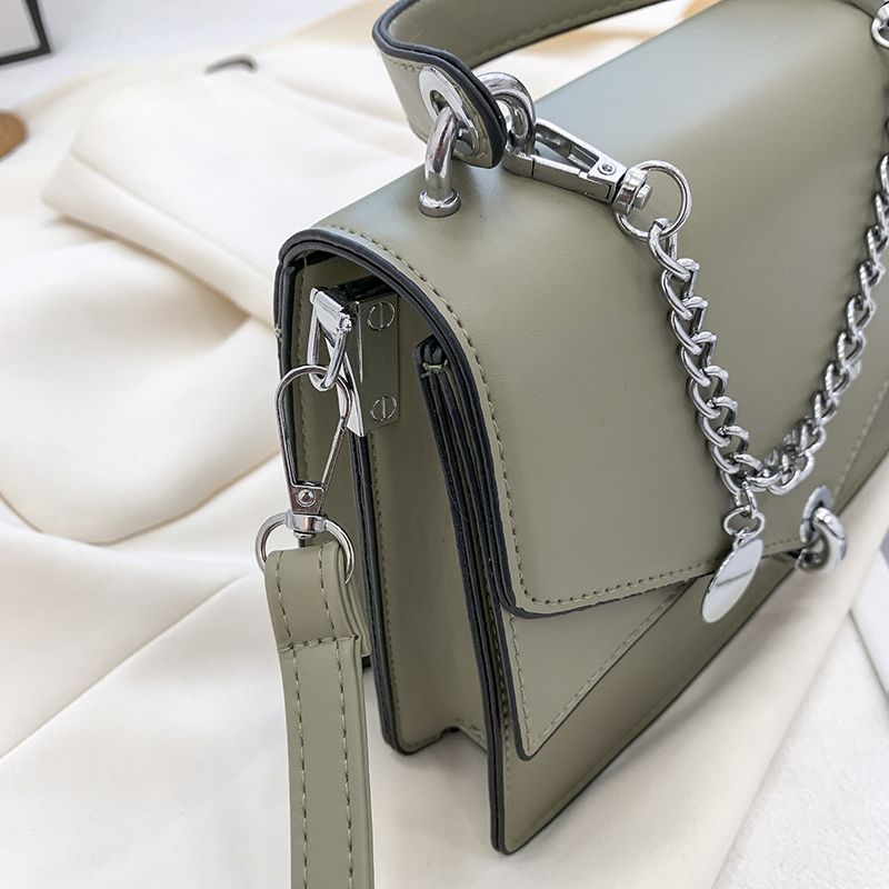 Tonino Dames Hoogwaardig Leer Met Ketting Korte Handtas - Zwart