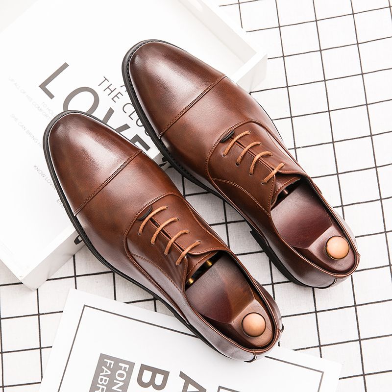Toño Heren Loafers Dress Schoenen - Koffie