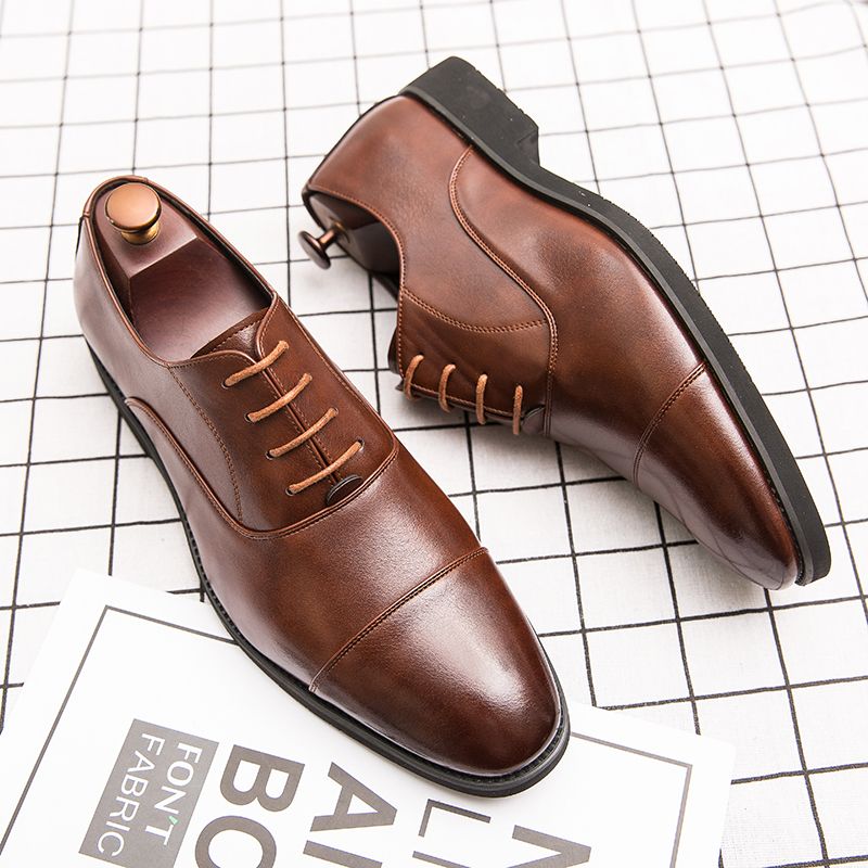 Toño Heren Loafers Dress Schoenen - Koffie