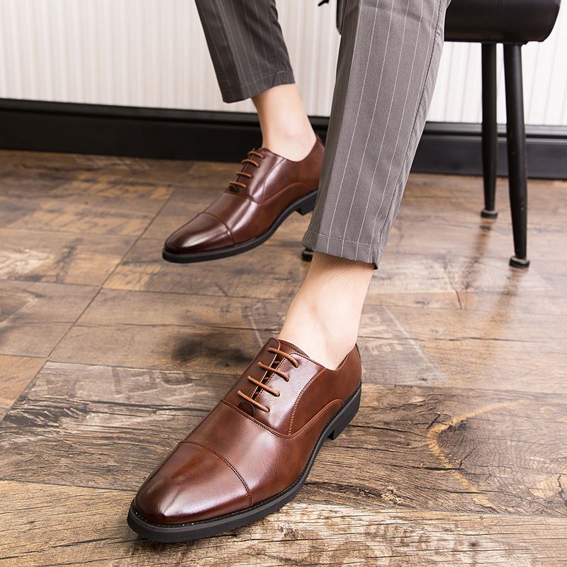 Toño Heren Loafers Dress Schoenen - Koffie
