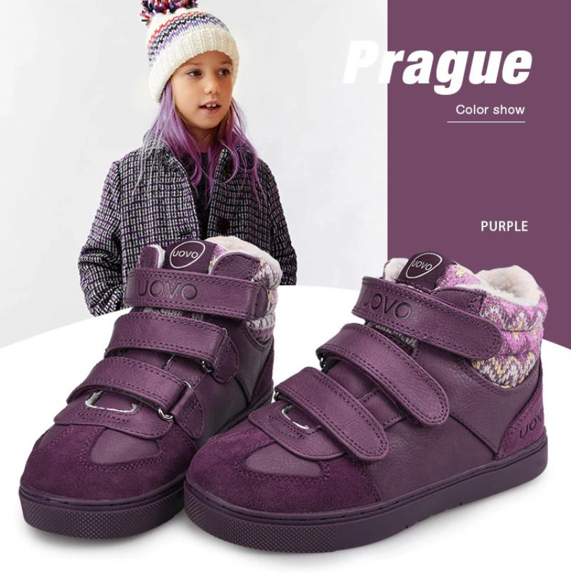 Torrez Unisex Warme Sneaker Voor Kinderen - Zwart Bont
