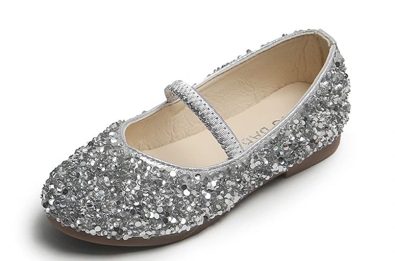 Tracy Meisjes Platte Schoenen - Zilver
