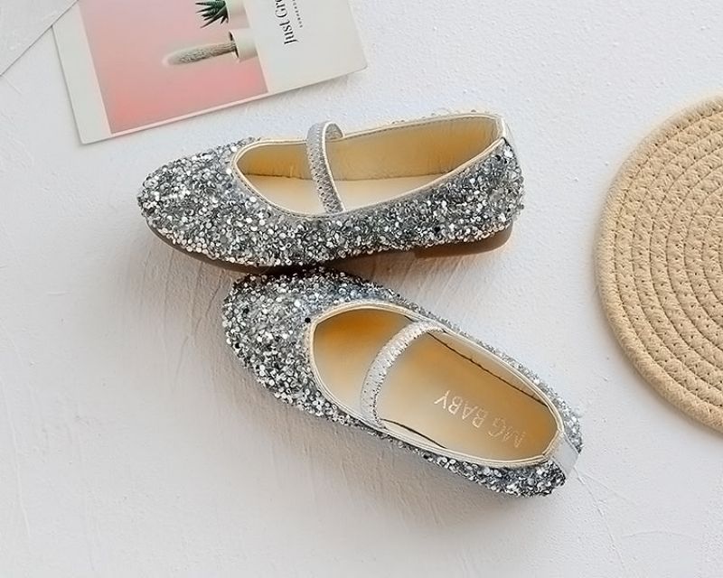 Tracy Meisjes Platte Schoenen - Zilver