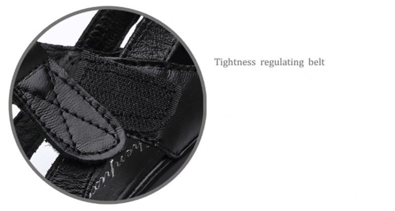 Trina Dames Elegante Wedge Sandaal - Zwart