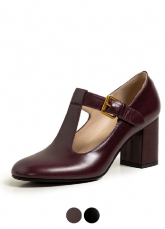 Trina Dames Leren Lente Pumps