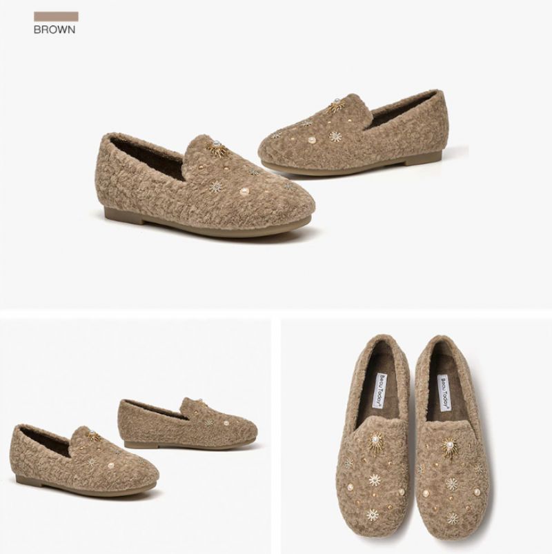 Trina Dames Loafer Schoenen - Bruin