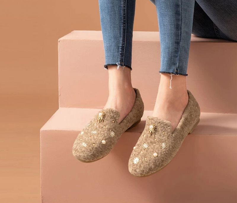 Trina Dames Loafer Schoenen - Bruin