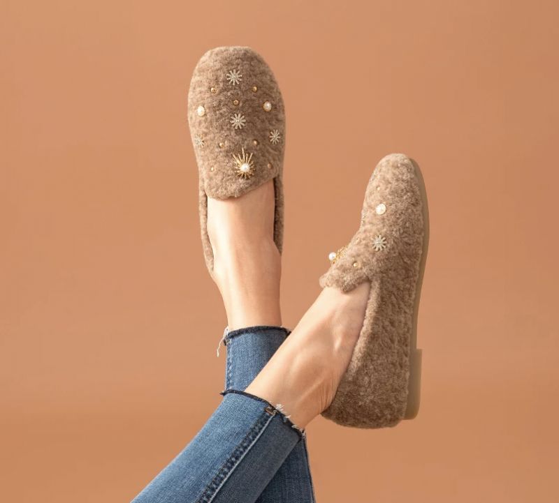 Trina Dames Loafer Schoenen - Bruin
