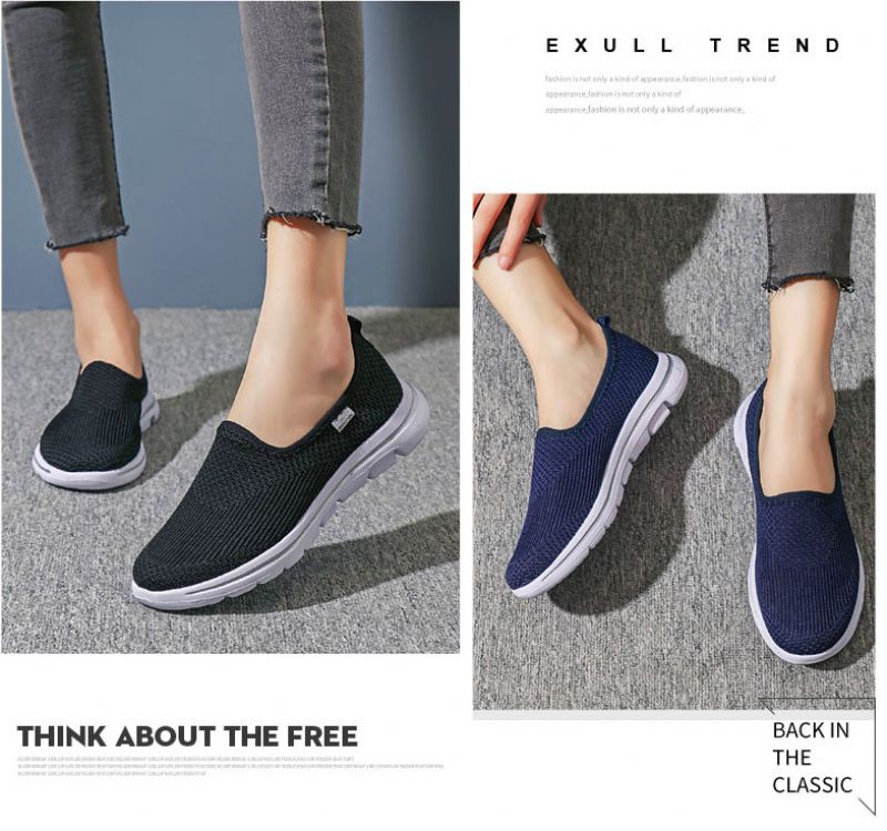 Trina Dames Slip-on Schoenen - Blauw1