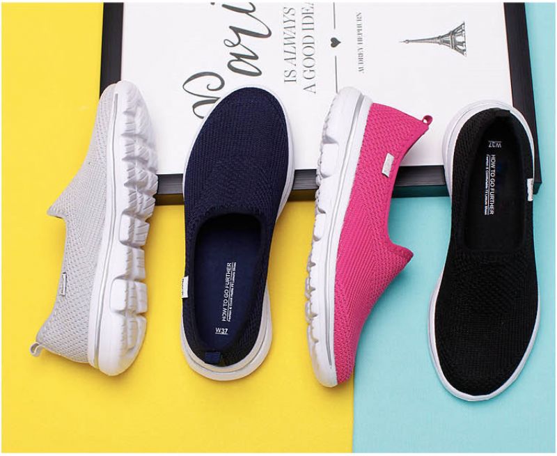 Trina Dames Slip-on Schoenen - Blauw1