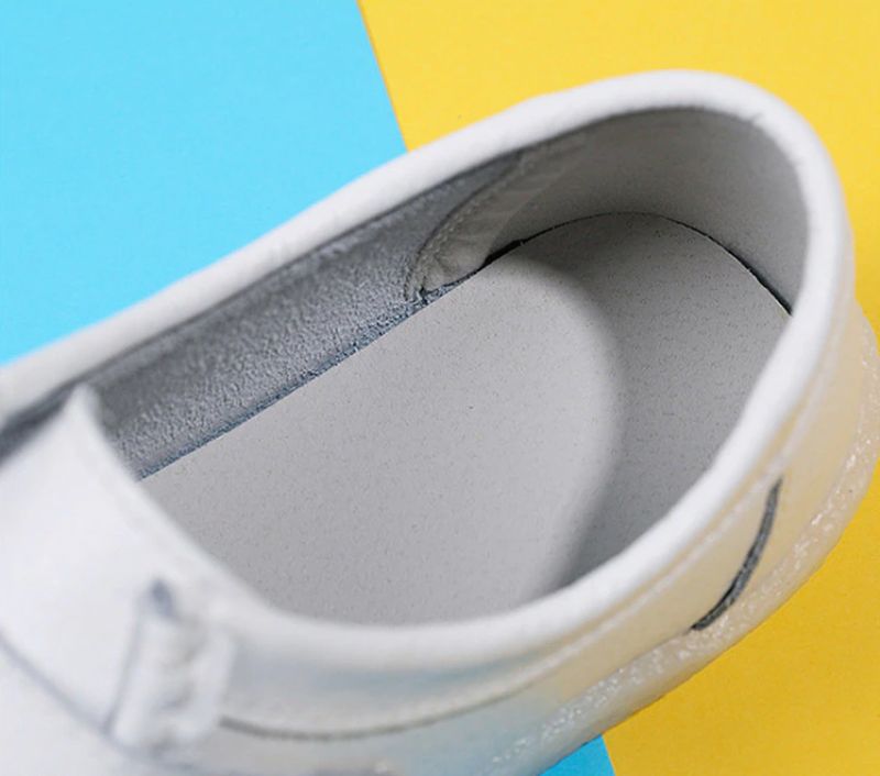Trina Dames Warme Kunstleren Platte Schoenen - Wit 1