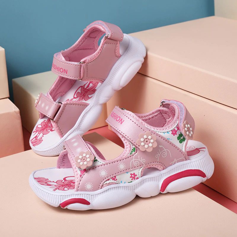 Triny Meisjes Casual Sandaal - Roze