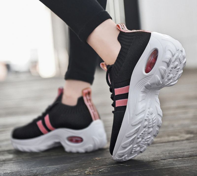 Trixie Dames Sneaker Zwarte Schoenen - Zwart