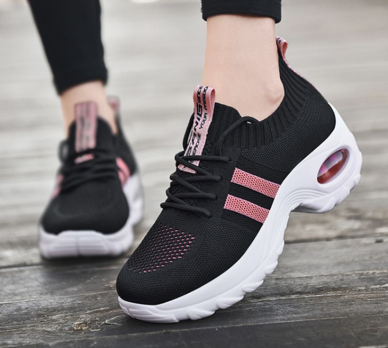 Trixie Dames Sneaker Zwarte Schoenen - Zwart
