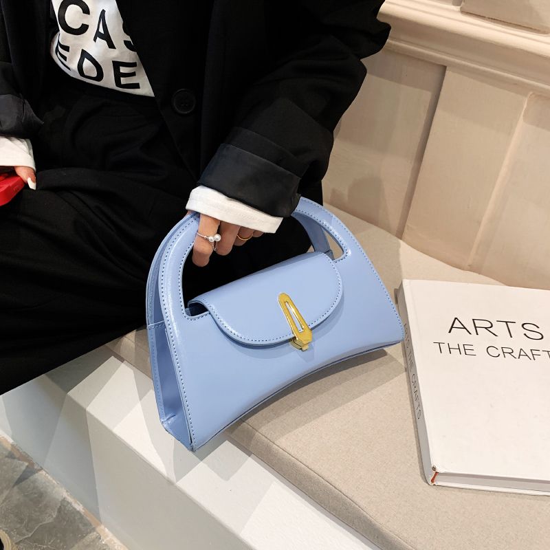 Trixzy Dames Kleine Designer Leren Handtas - Blauw