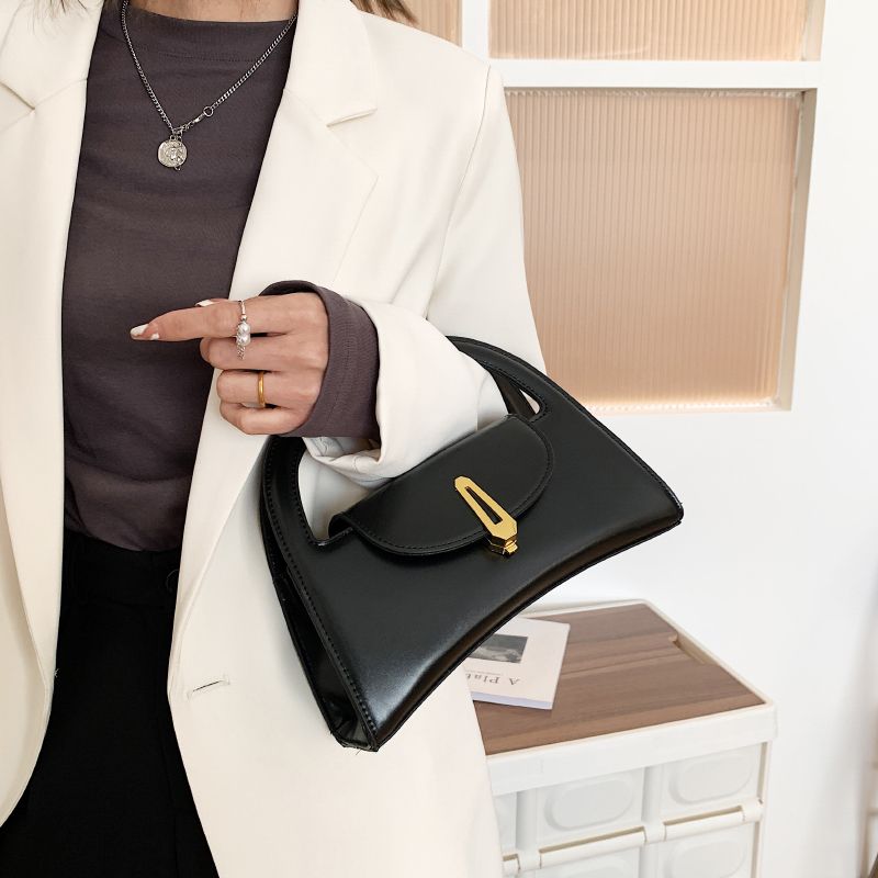 Trixzy Dames Kleine Designer Leren Handtas - Blauw