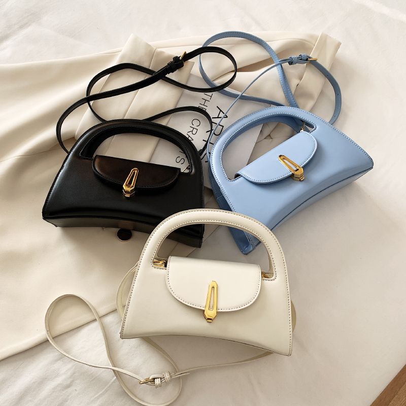 Trixzy Dames Kleine Designer Leren Handtas - Blauw