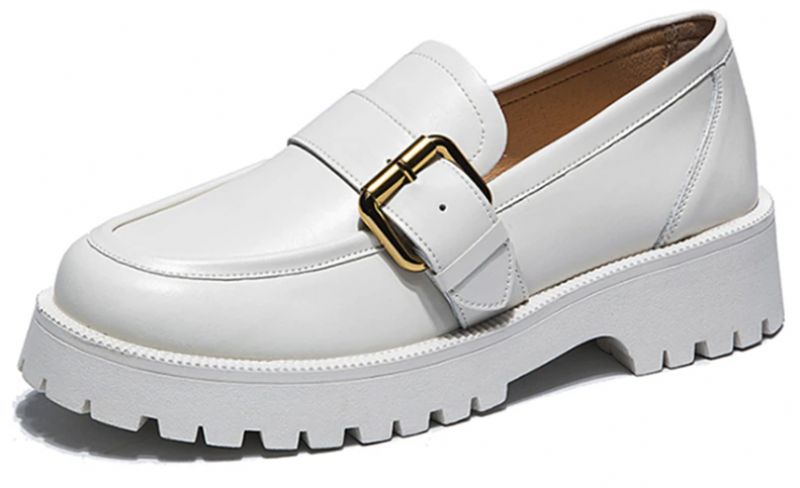 Tula Dames Platform Slip-on Loafer Zwarte Schoenen - Zwart