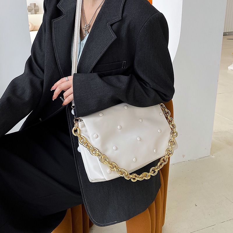 Tulia Dames Ketting Leren Luxe Designer Crossbody Handtas - Zwart