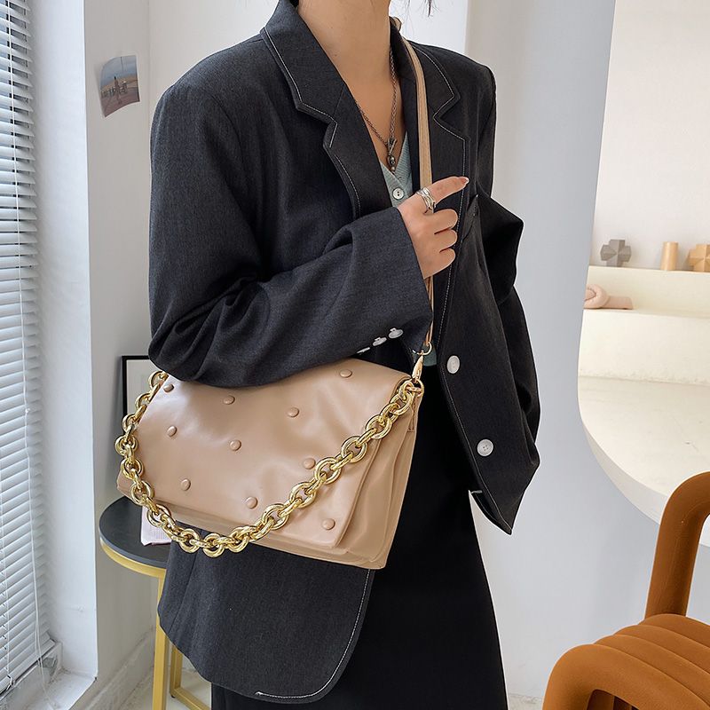 Tulia Dames Ketting Leren Luxe Designer Crossbody Handtas - Zwart