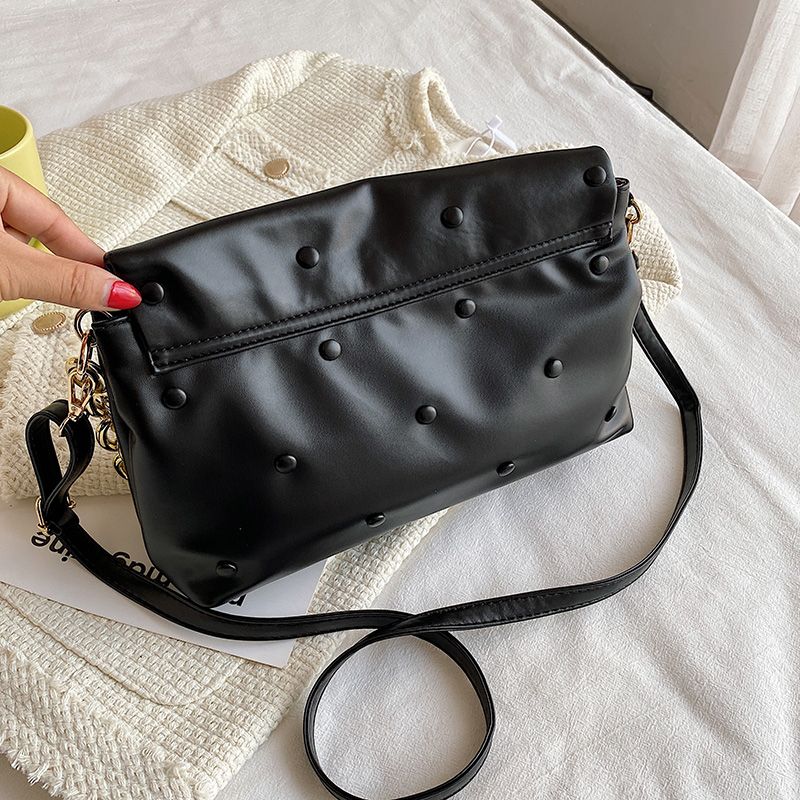Tulia Dames Ketting Leren Luxe Designer Crossbody Handtas - Zwart