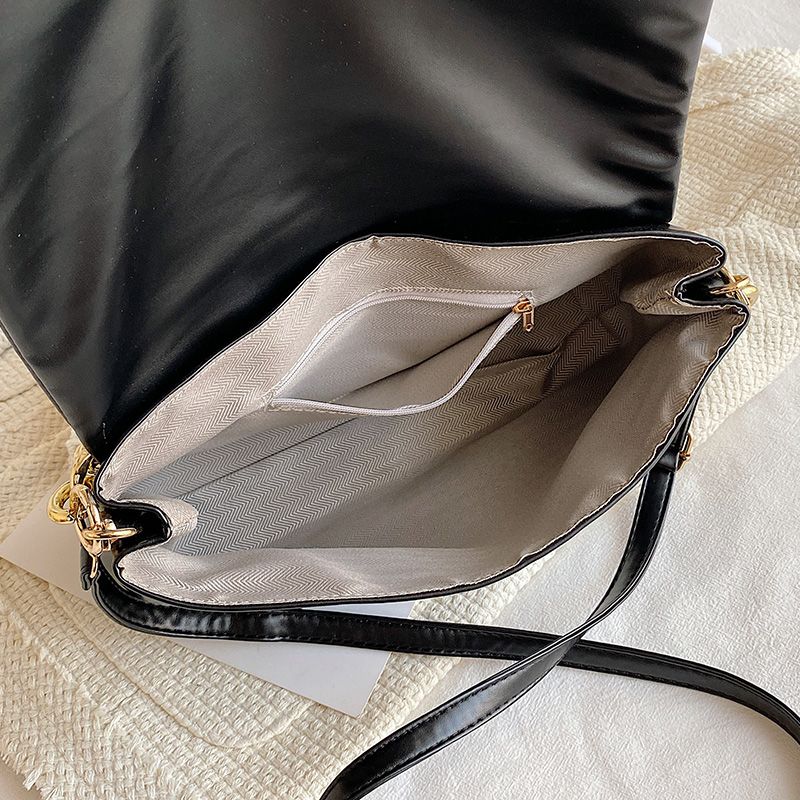 Tulia Dames Ketting Leren Luxe Designer Crossbody Handtas - Zwart