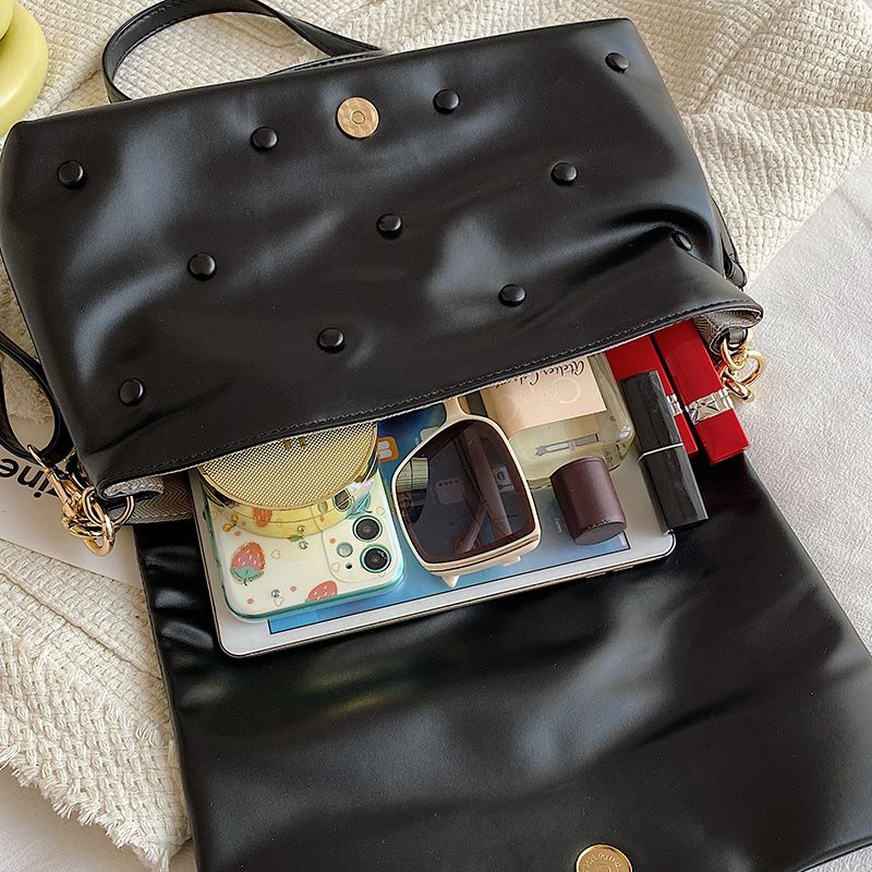 Tulia Dames Ketting Leren Luxe Designer Crossbody Handtas - Zwart