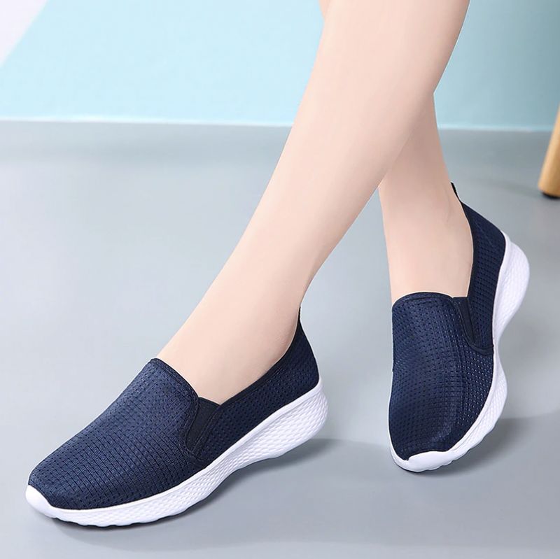 Umai Dames Blauwe Slip-on Schoenen - Marineblauw