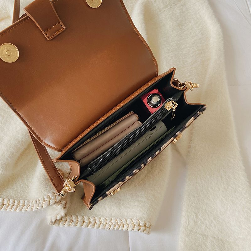 Urrieta Dames Leren Flap Crossbody Handtas - Bruin