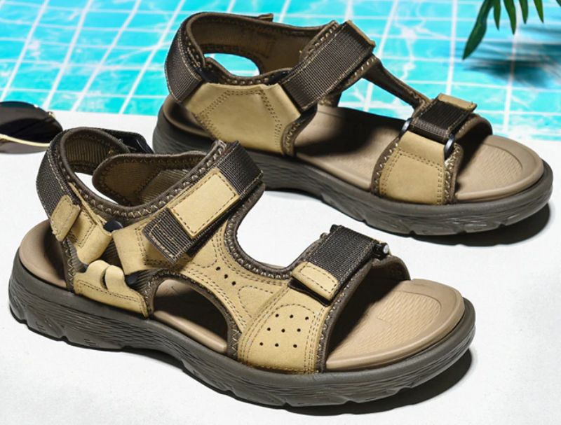 Usher Heren Zomer Sandalen - Grijs