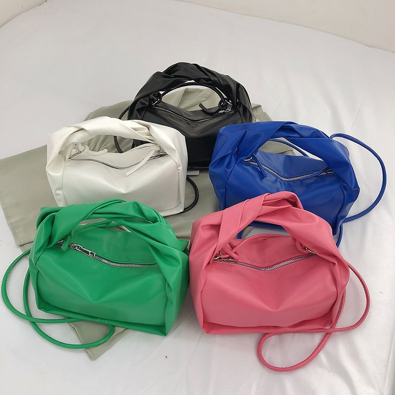 Valdes Dames Kleine Leren Crossbody Handtas - Paars