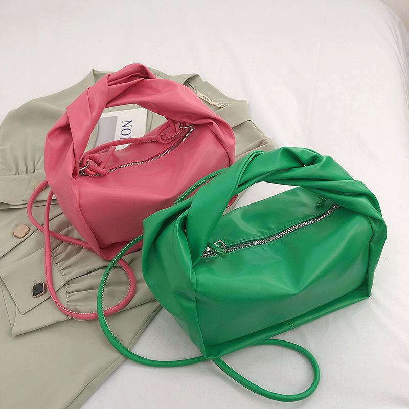 Valdes Dames Kleine Leren Crossbody Handtas - Paars