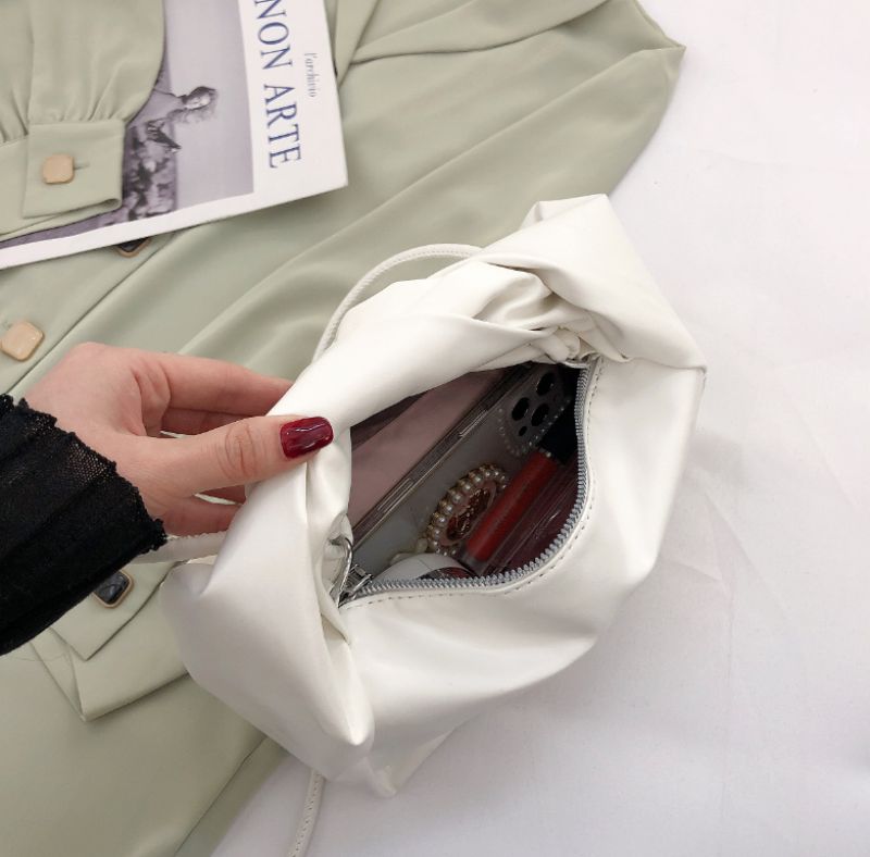 Valdes Dames Kleine Leren Crossbody Handtas - Paars