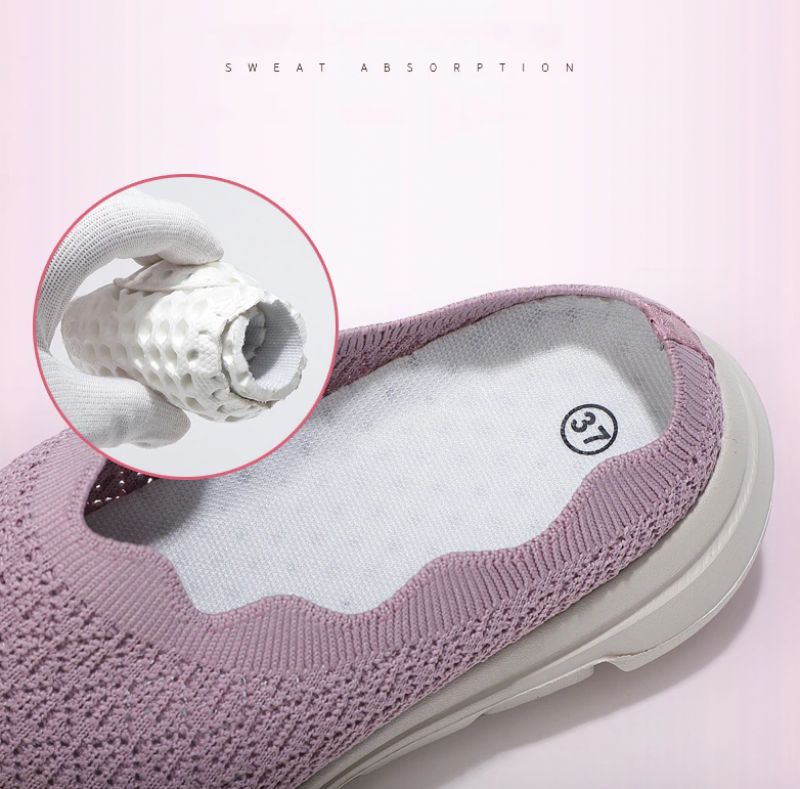 Valentina Dames Comfortabele Muiltjes Ademende Schoenen - Roze
