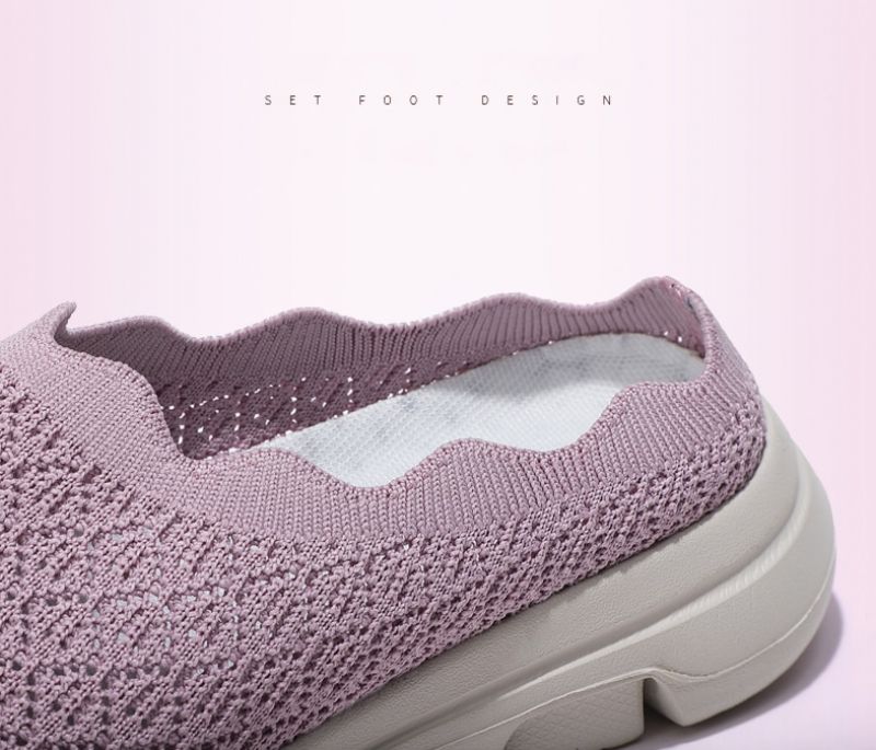 Valentina Dames Comfortabele Muiltjes Ademende Schoenen - Roze